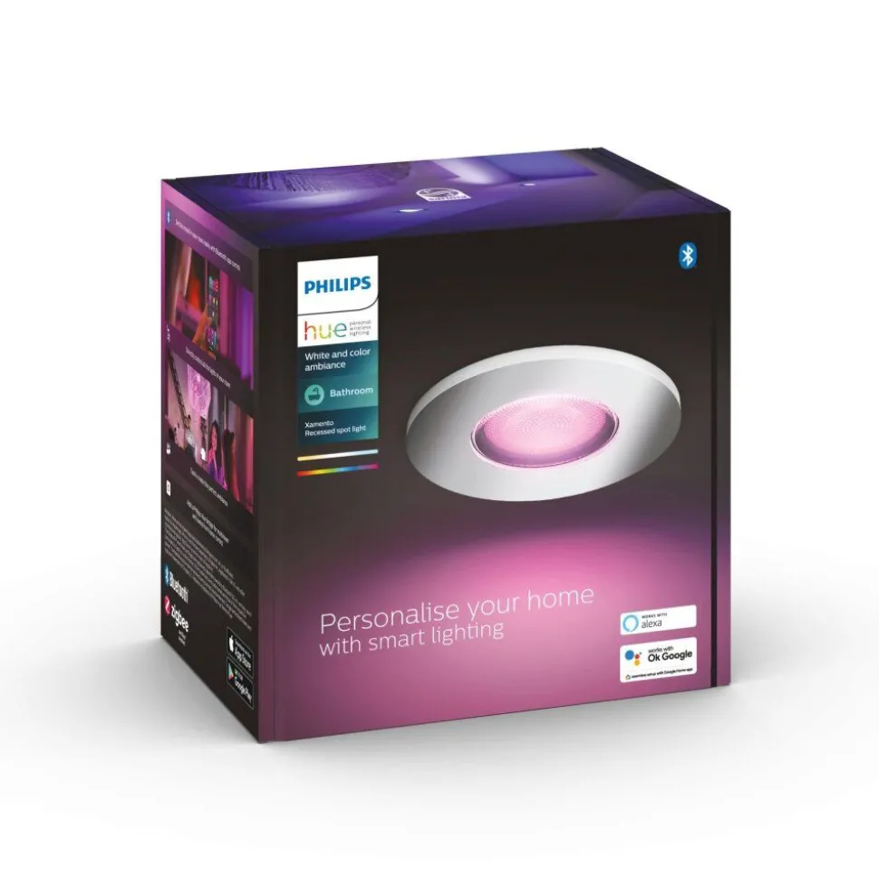 Spot Encastrable Philips Hue Xamento Led Chrome, 1 Lumiere