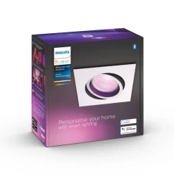 Spot Encastrable Philips Hue Centura Led Blanc, 1 Lumiere, Changeur De Couleurs