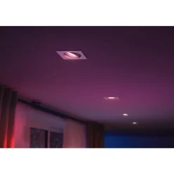 Spot Encastrable Philips Hue Centura Led Blanc, 1 Lumiere, Changeur De Couleurs