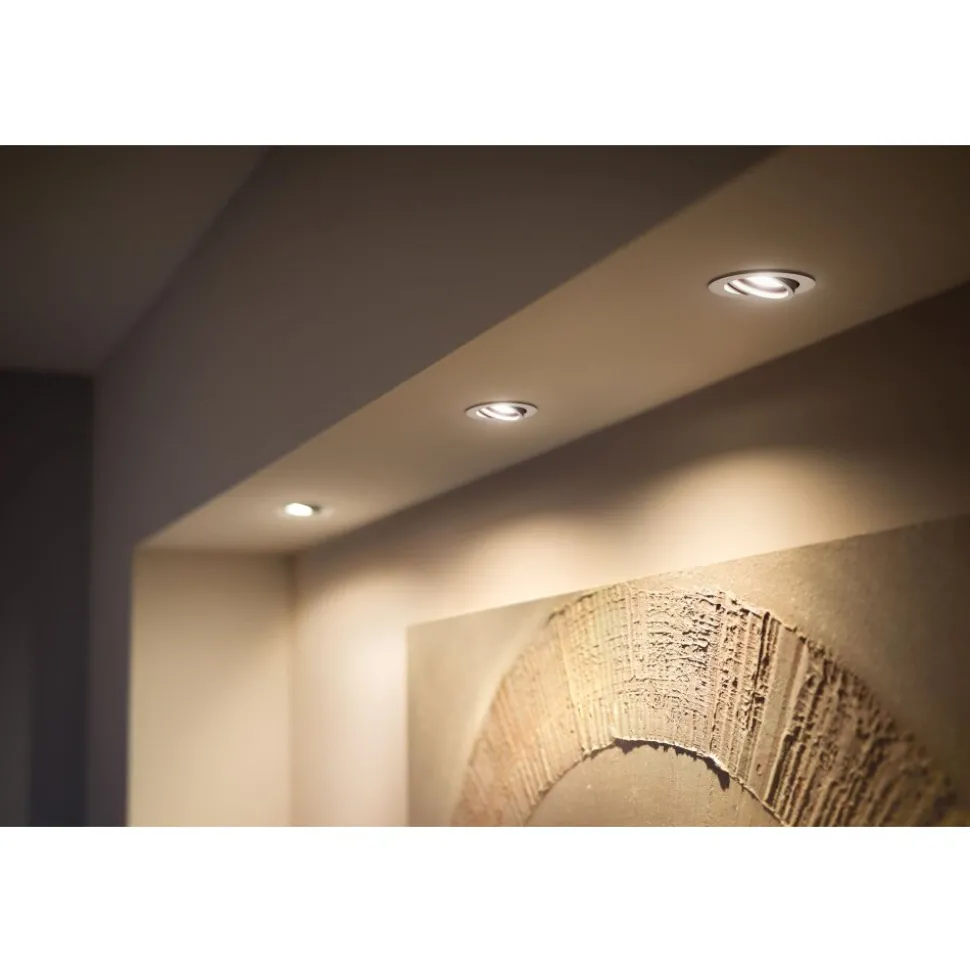 Spot Encastrable Philips Hue Milliskin Led Argente, 3 Lumieres