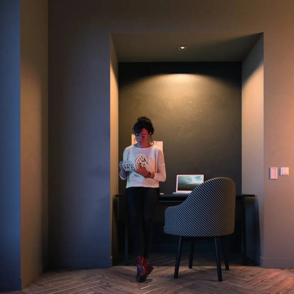 Spot Encastrable Philips Hue Milliskin Led Argente, 1 Lumiere