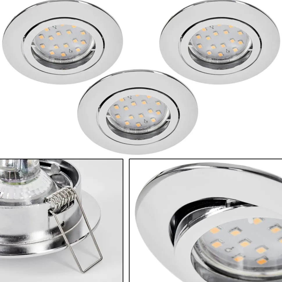 Spot Encastrablekerrouan Led Chrome, 1 Lumiere