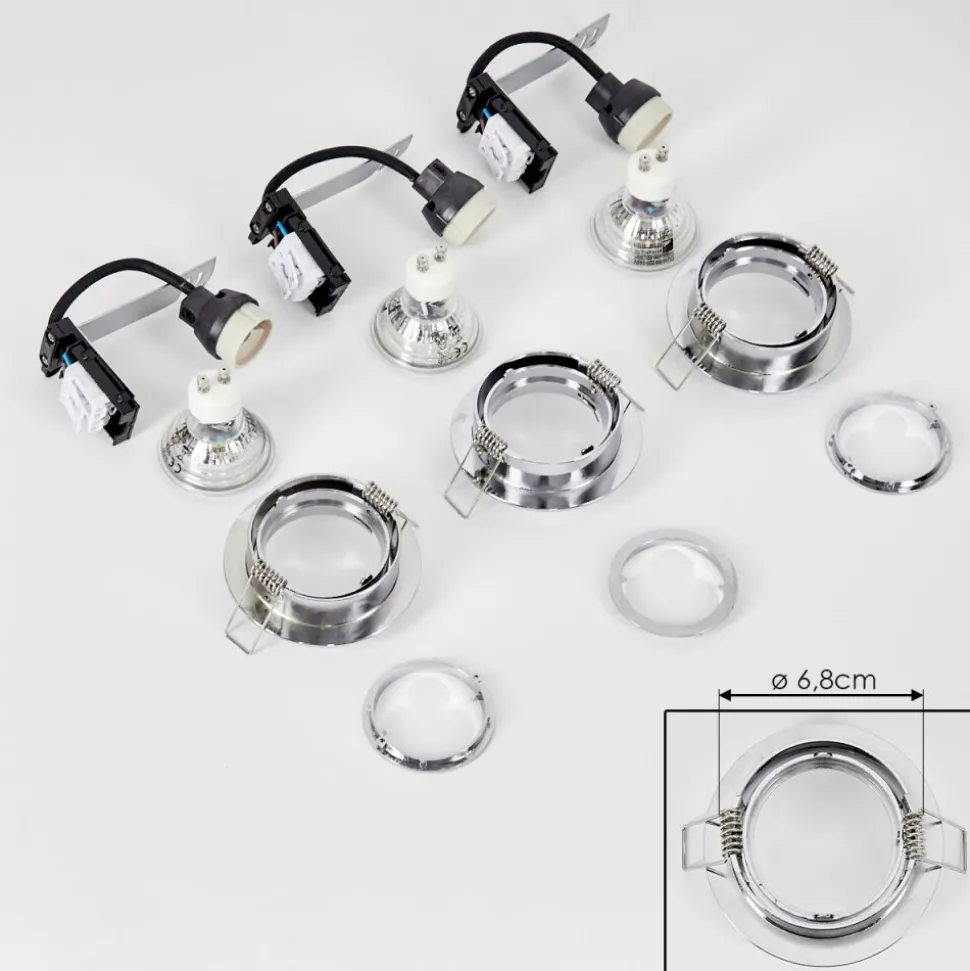 Spot Encastrablekerrouan Led Chrome, 1 Lumiere