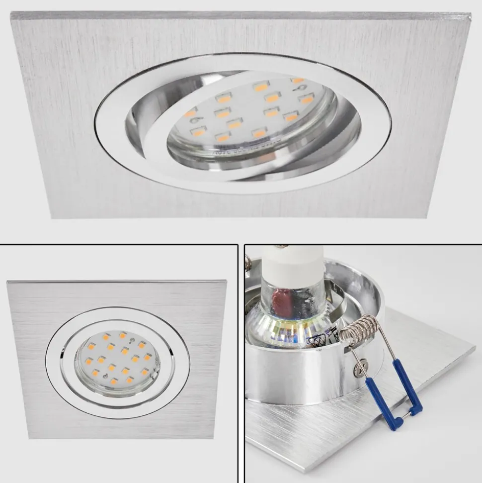 Spot Encastrablemonthois Led Chrome, Nickel Mat, 1 Lumiere