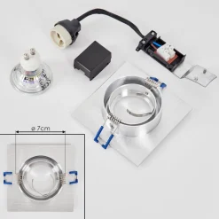 Spot Encastrablemonthois Led Chrome, Nickel Mat, 1 Lumiere