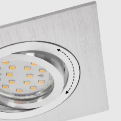 Spot Encastrablemonthois Led Chrome, Nickel Mat, 1 Lumiere