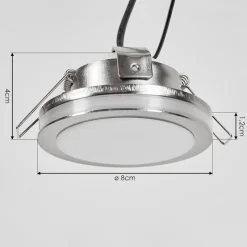 Spot Encastrablepercoq Led Nickel Mat, 1 Lumiere
