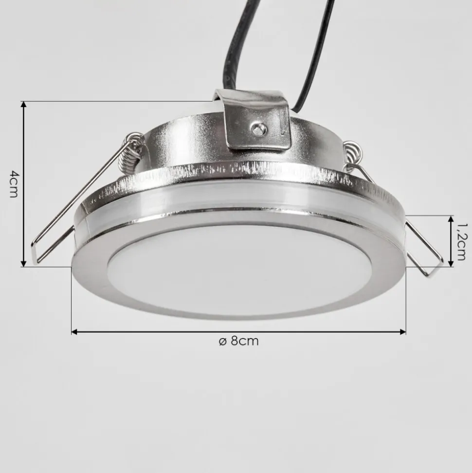 Spot Encastrablepercoq Led Nickel Mat, 1 Lumiere