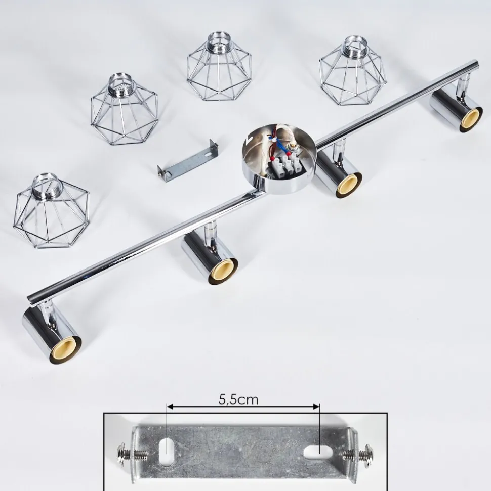 Spot Globo Chrome, 4 Lumieres