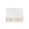 Spot Lucide Tube Blanc, 2 Lumieres