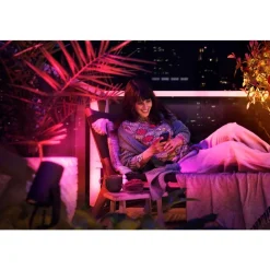 Spot, Set De 3 De Base Philips Hue Ambiance White & Color Waca Lily Led Noir, 1 Lumiere, Changeur De Couleurs