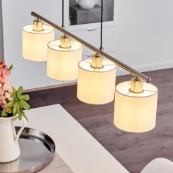 Suspension Alsen Nickel Mat, 4 Lumieres