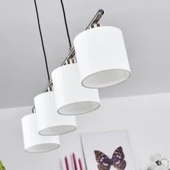 Suspension Alsen Nickel Mat, 4 Lumieres
