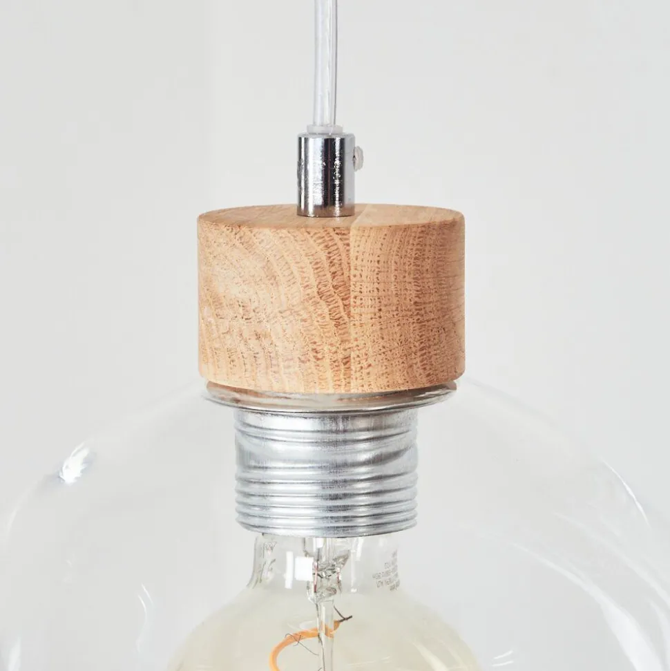 Suspension Andeer Chrome, Ecru, 3 Lumieres