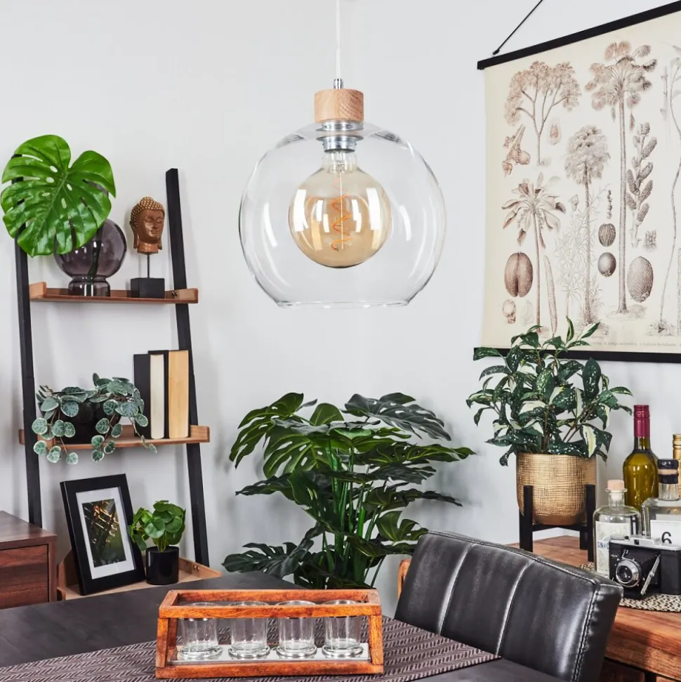 Suspension Andeer Ecru, 1 Lumiere