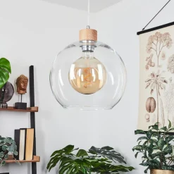 Suspension Andeer Ecru, 1 Lumiere