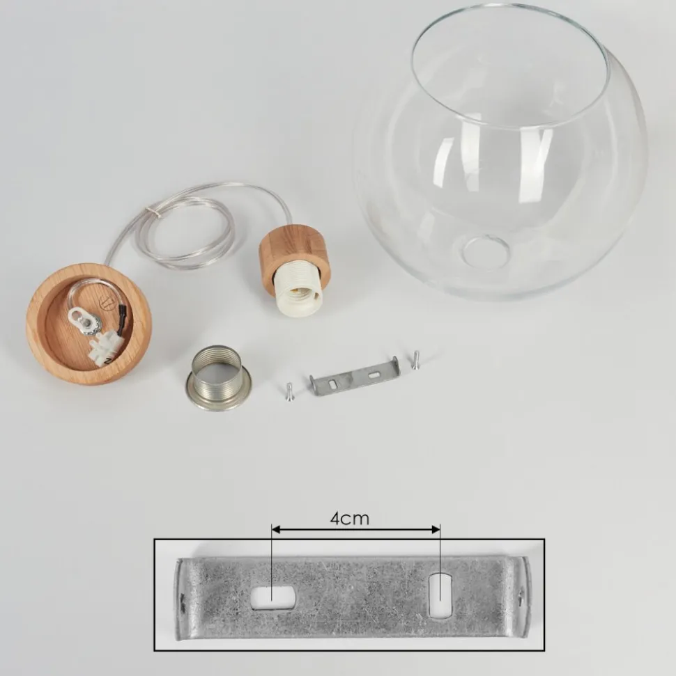 Suspension Andeer Ecru, 1 Lumiere