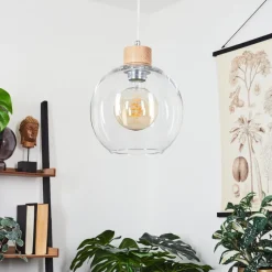 Suspension Andeer Ecru, 1 Lumiere