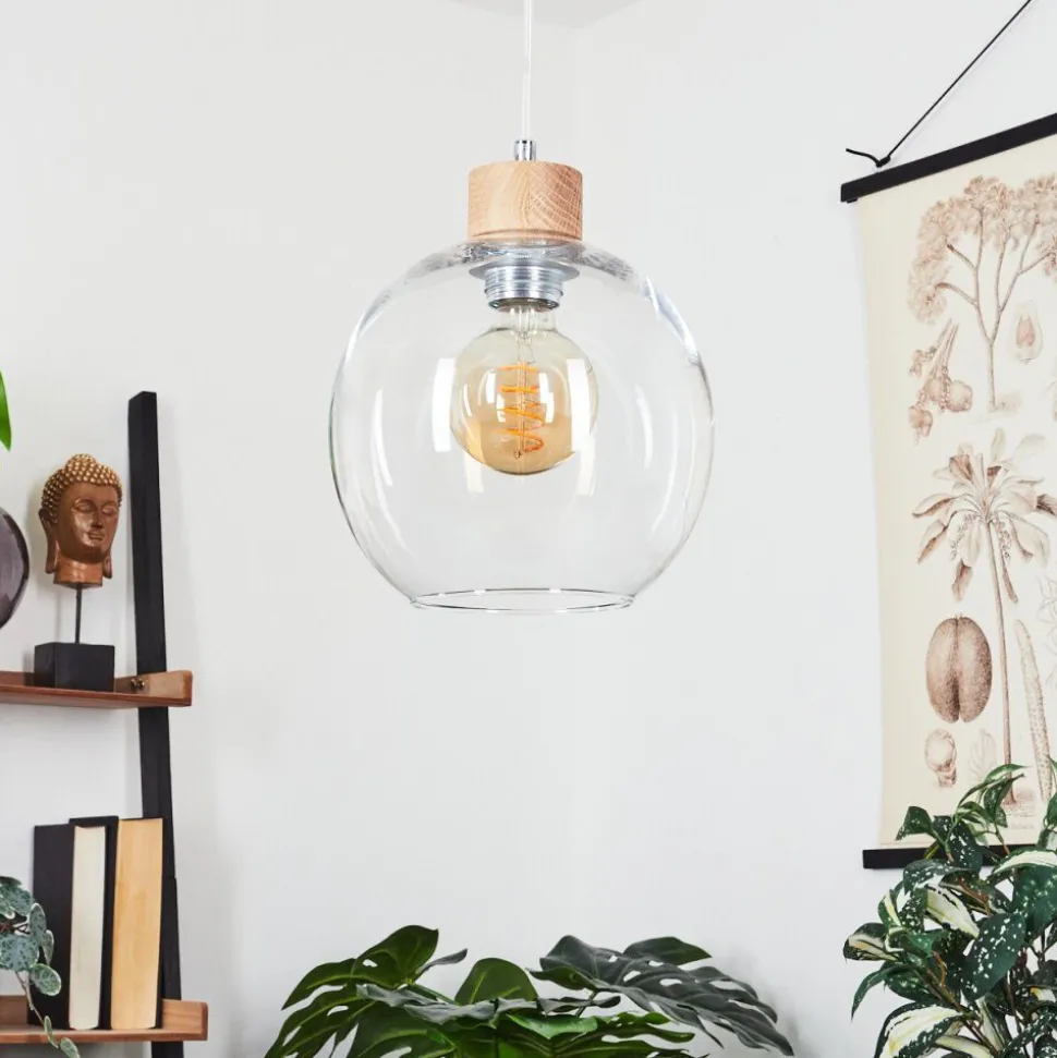 Suspension Andeer Ecru, 1 Lumiere