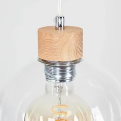 Suspension Andeer Ecru, 1 Lumiere