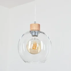 Suspension Andeer Ecru, 1 Lumiere
