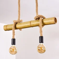 Suspension Asmara Brun, 2 Lumieres