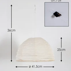 Suspension Augusta Led Creme, 1 Lumiere