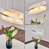 Suspension Avellino Acier Inoxydable, Blanc, 3 Lumieres