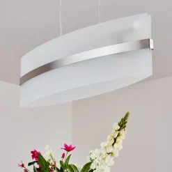 Suspension Avellino Acier Inoxydable, Blanc, 3 Lumieres