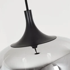 Suspension Azurara Noir, 1 Lumiere