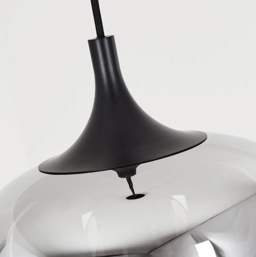 Suspension Azurara Noir, 1 Lumiere