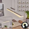 Suspension Barrud Led Argente, 1 Lumiere