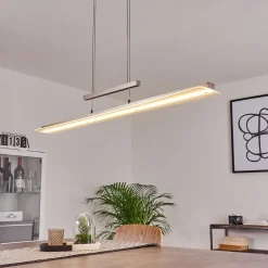 Suspension Barrud Led Argente, 1 Lumiere