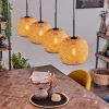 Suspension Bauro Ecru, 4 Lumieres