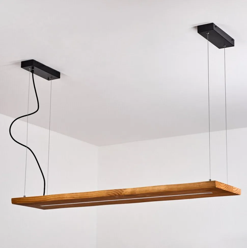 Suspension Blandford Led Noir, 1 Lumiere, Telecommandes