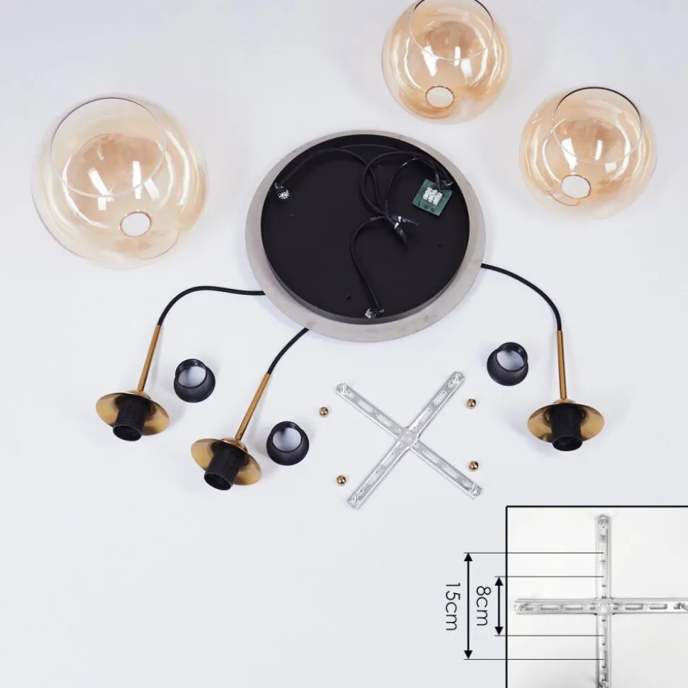 Suspension Calapa Laiton, 3 Lumieres