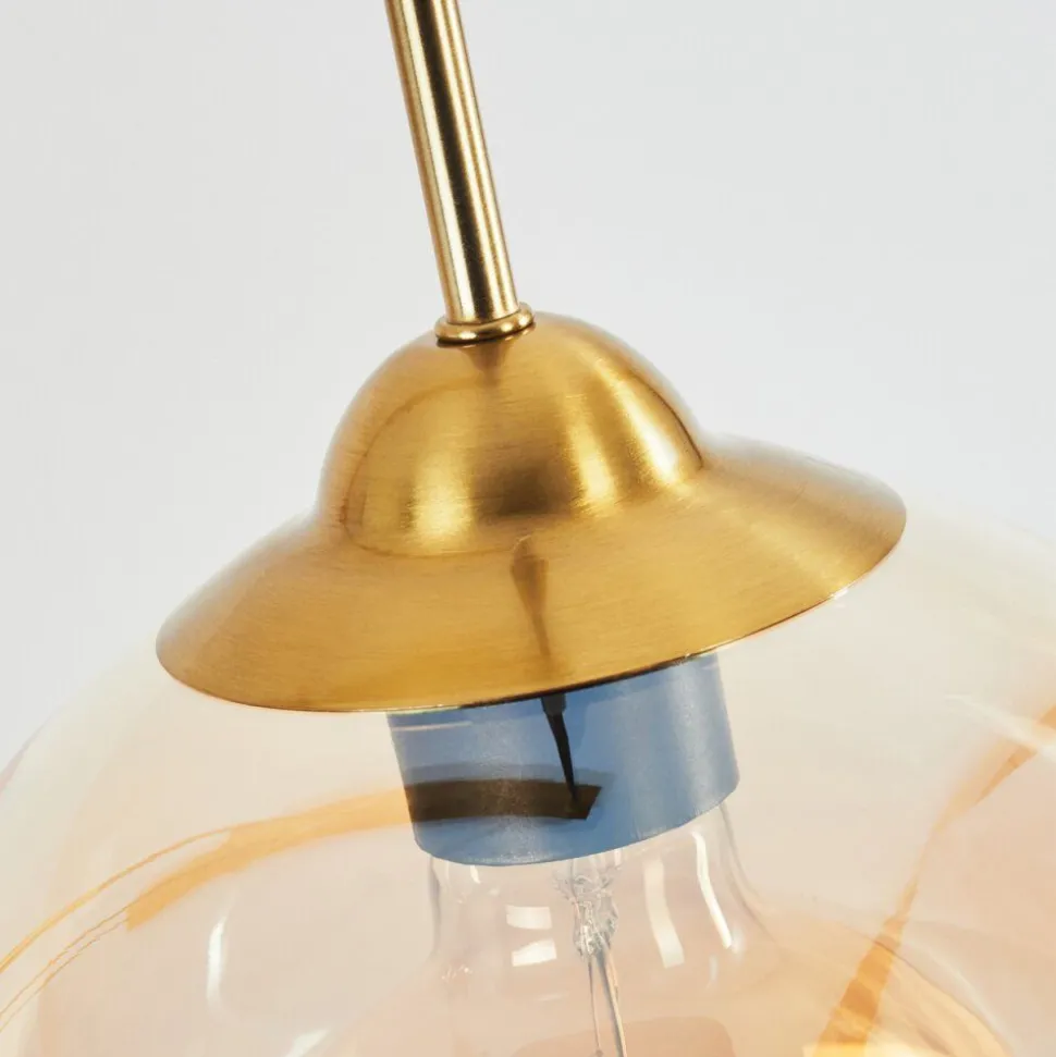 Suspension Calapa Laiton, 6 Lumieres