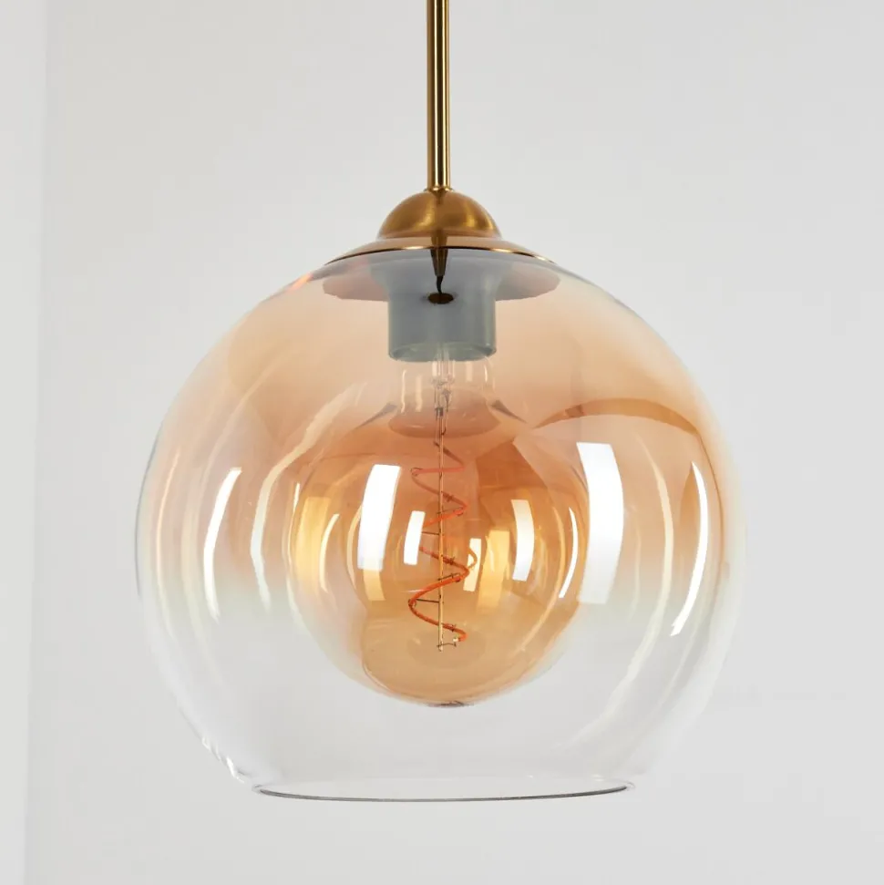 Suspension Calapa Laiton, 1 Lumiere