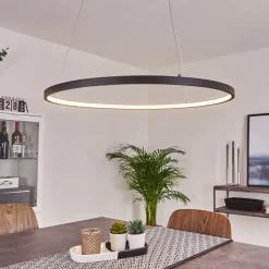 Suspension Calcium Led Anthracite, 1 Lumiere
