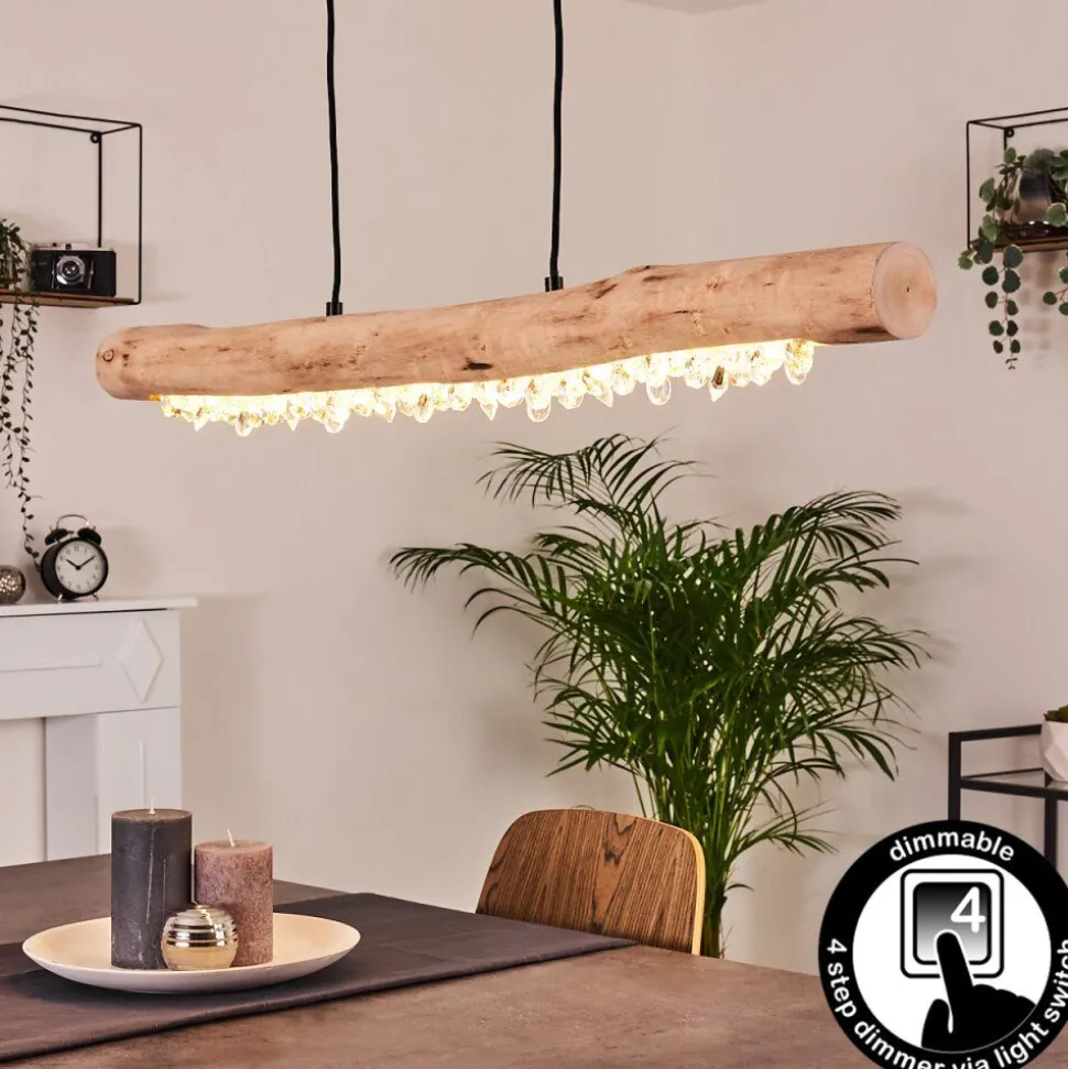 Suspension Calumet Led Brun, Noir, 1 Lumiere