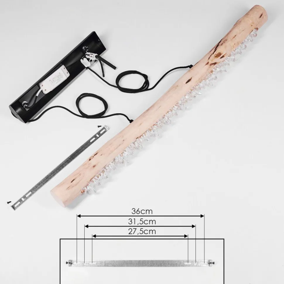 Suspension Calumet Led Brun, Noir, 1 Lumiere