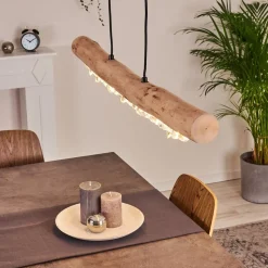 Suspension Calumet Led Brun, Noir, 1 Lumiere