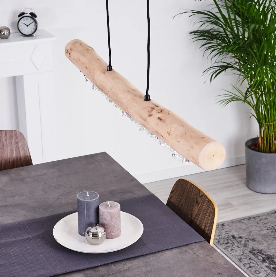 Suspension Calumet Led Brun, Noir, 1 Lumiere