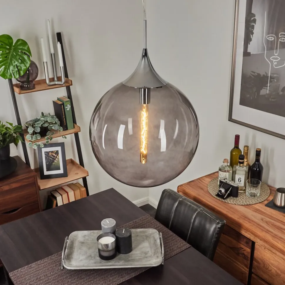 Suspension Calvisi Chrome, 1 Lumiere