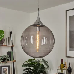 Suspension Calvisi Chrome, 1 Lumiere