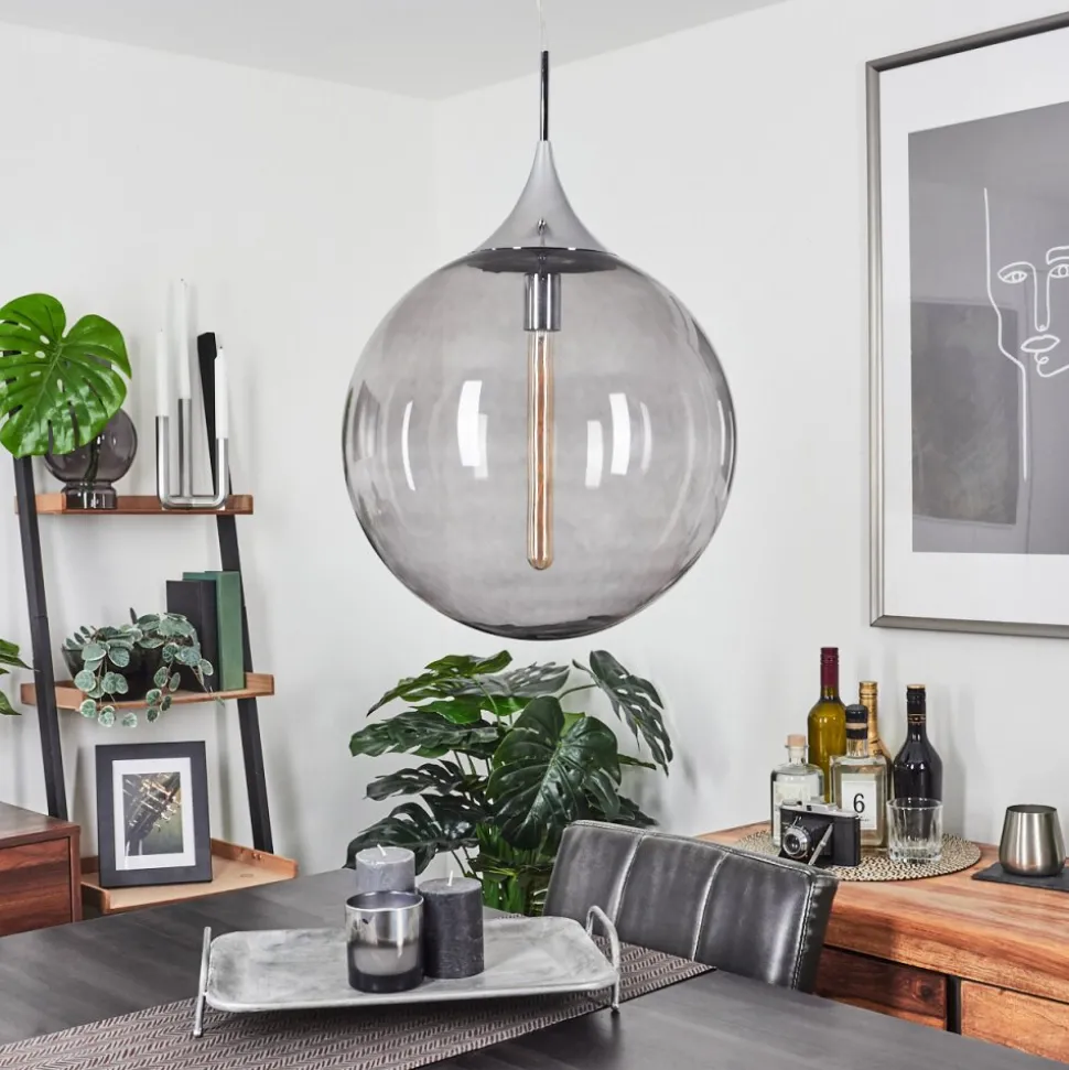Suspension Calvisi Chrome, 1 Lumiere
