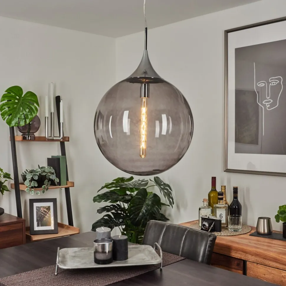 Suspension Calvisi Chrome, 1 Lumiere