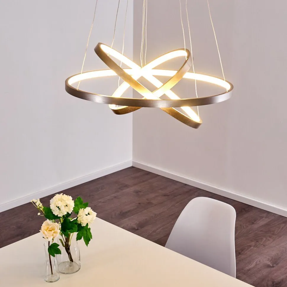 Suspension Canisteo Led Nickel Mat, 3 Lumieres