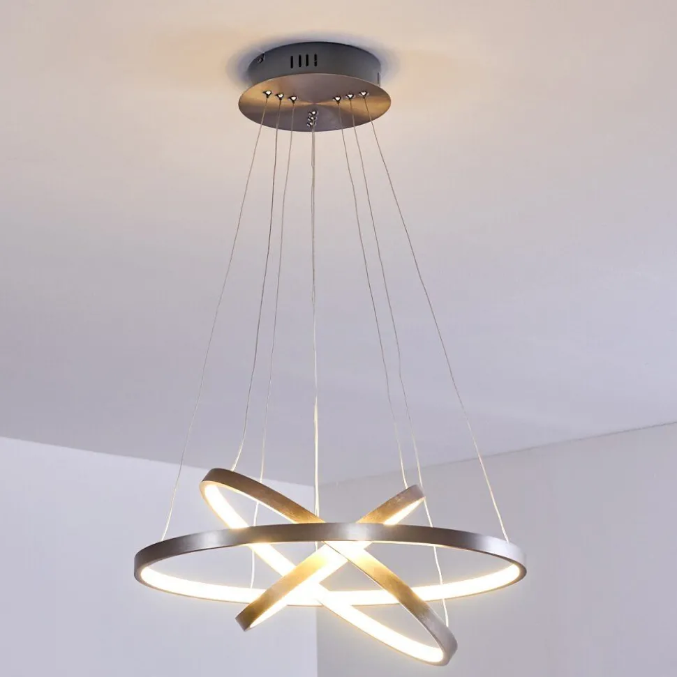 Suspension Canisteo Led Nickel Mat, 3 Lumieres