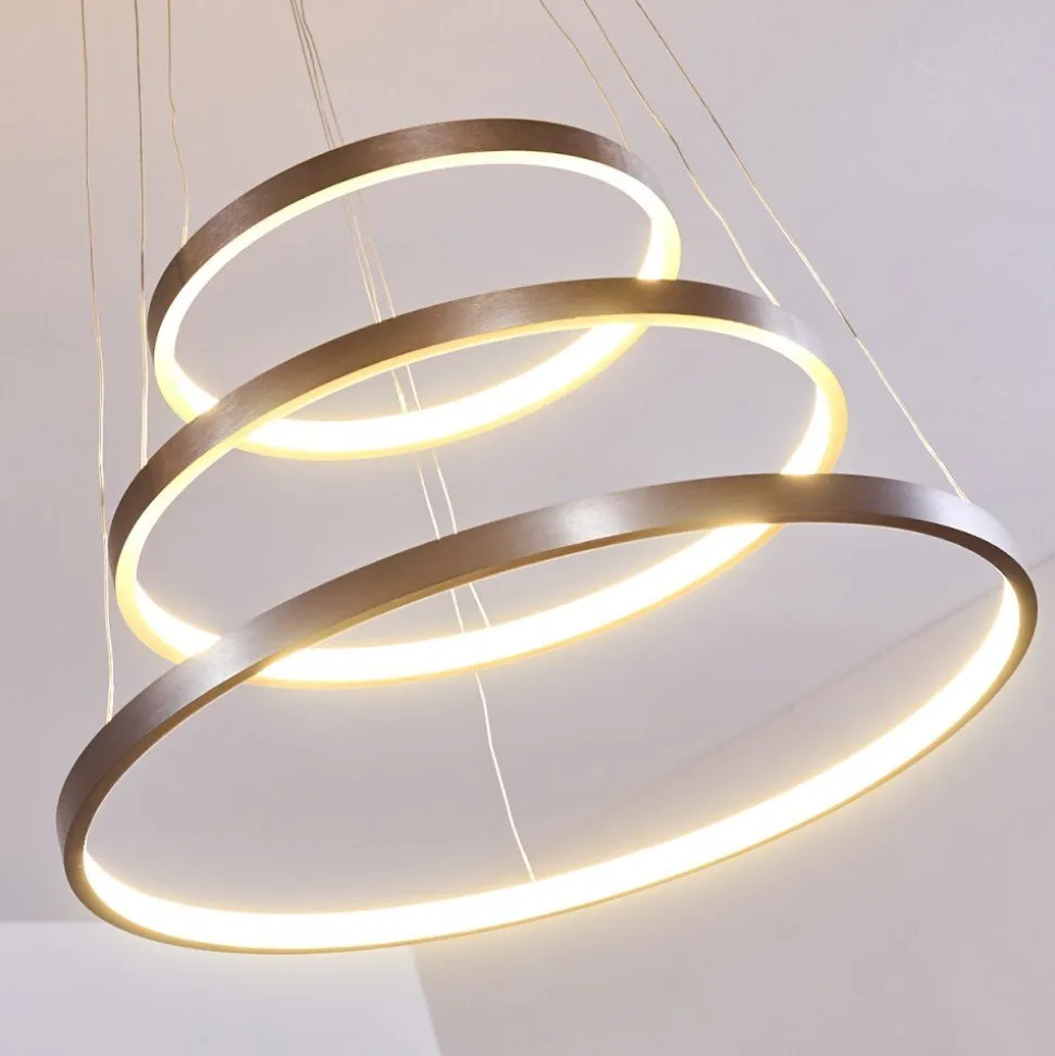 Suspension Canisteo Led Nickel Mat, 3 Lumieres